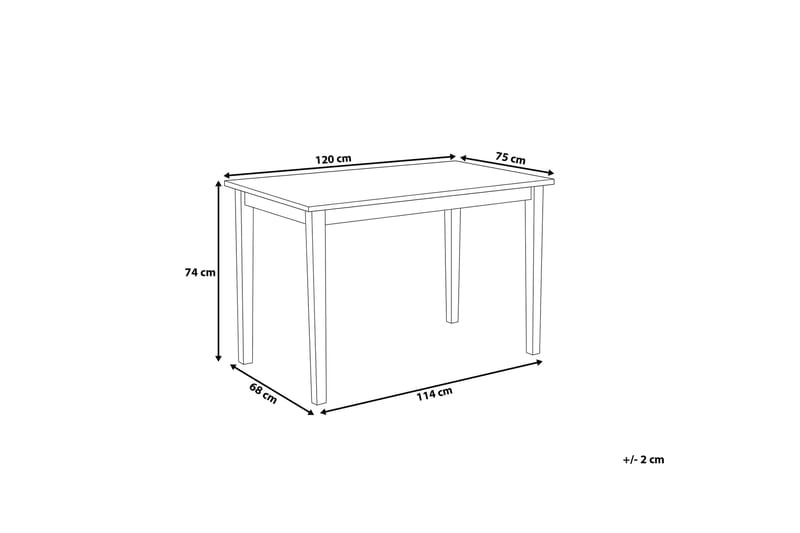 Houston Spisebord 120 cm - Tre / Natur - Møbler - Bord - Spisebord & kjøkkenbord