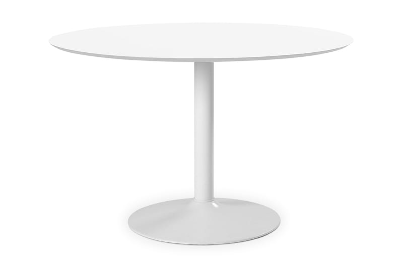 Ibiza Spisebord 110 cm Rundt, Hvit