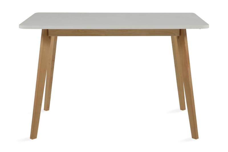 Idun Spisebord 120 cm - Hvit/Bjørk - Spisebord & kjøkkenbord