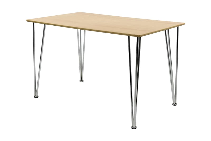 Ikeda Spisebord 120 cm - Tre/Krom - Møbler - Bord - Spisebord & kjøkkenbord