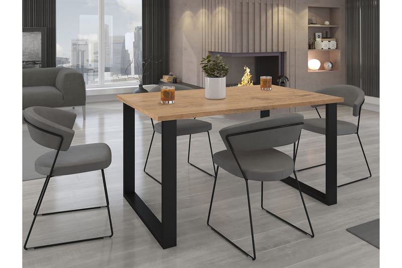 Imper Spisebord 138 cm - Mørkebrun - Møbler - Bord - Spisebord & kjøkkenbord