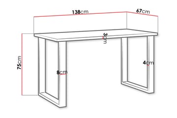 Imper Spisebord 138 cm - Møbler - Bord - Spisebord & kjøkkenbord