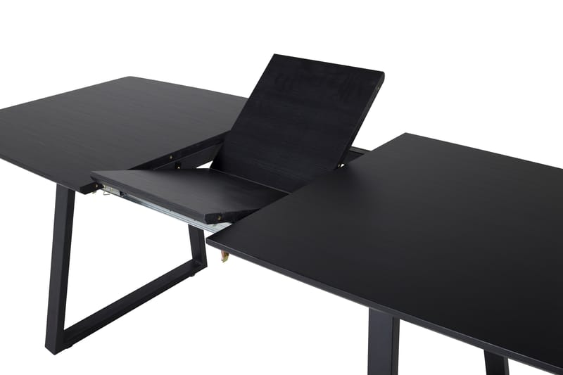 Inca Spisebord 160 cm Forlengningsbart - Sort - Møbler - Bord - Spisebord & kjøkkenbord