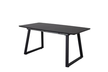 Inca Spisebord 160 cm Forlengningsbart - Sort - Møbler - Bord - Spisebord & kjøkkenbord