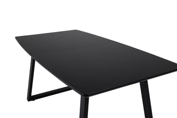 Inca Spisebord 160 cm Forlengningsbart - Sort - Møbler - Bord - Spisebord & kjøkkenbord