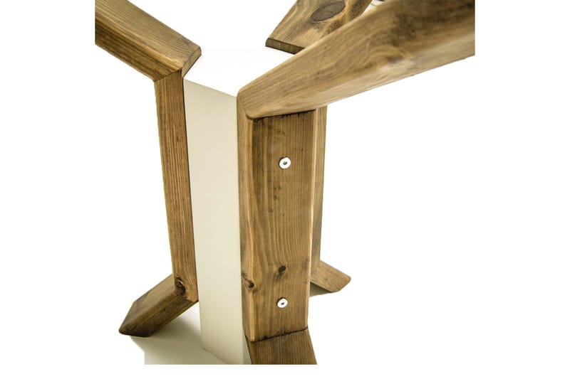 Indumati Spisebord 80x75x80 cm Rundt - Mørkegrønn - Spisebord & kjøkkenbord