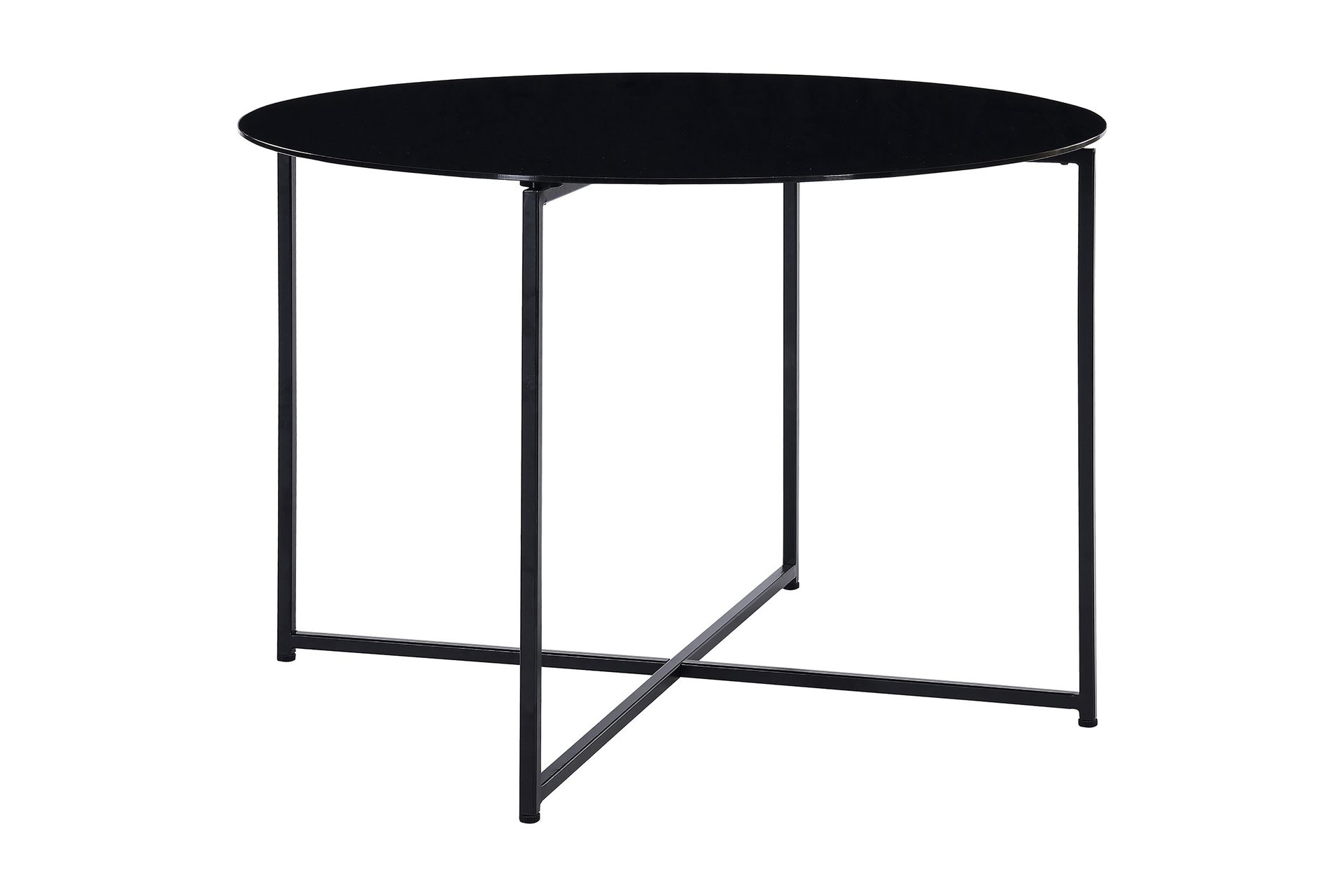 Indy Spisebord 110 cm - Glass/Metall - Møbler - Bord - Spisebord & kjøkkenbord