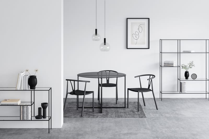 Indy Spisebord 110 cm - Glass/Metall - Møbler - Bord - Spisebord & kjøkkenbord