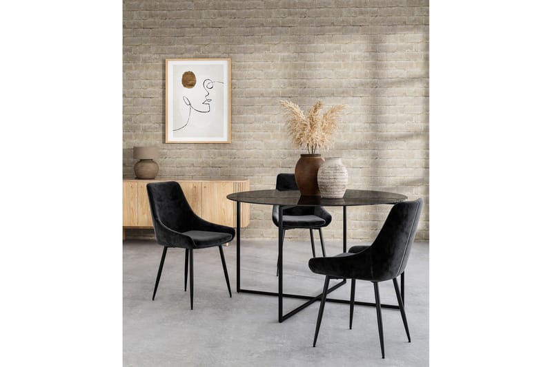 Indy Spisebord 130 cm - Glass/Metall - Møbler - Bord - Spisebord & kjøkkenbord