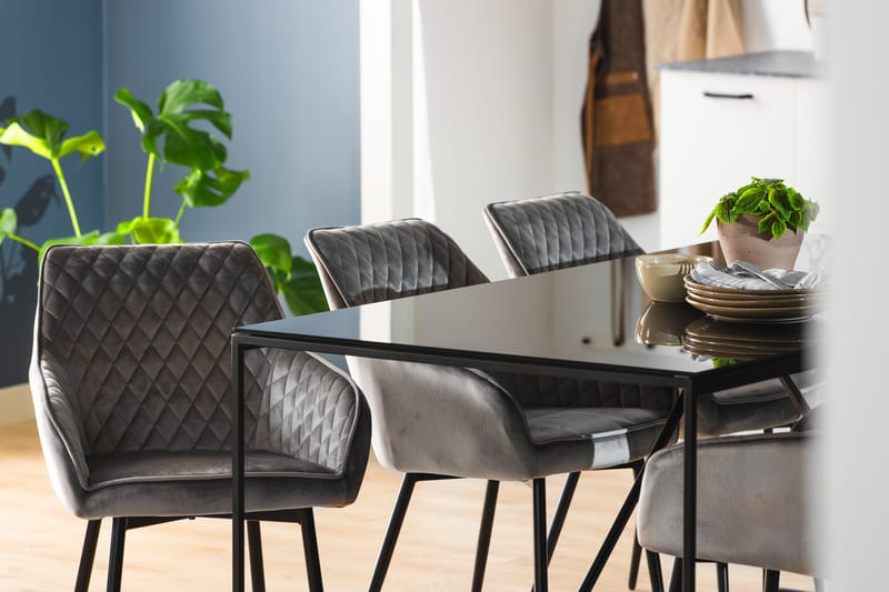 Indy Spisebord 180 cm - Glass/Metall - Møbler - Bord - Spisebord & kjøkkenbord