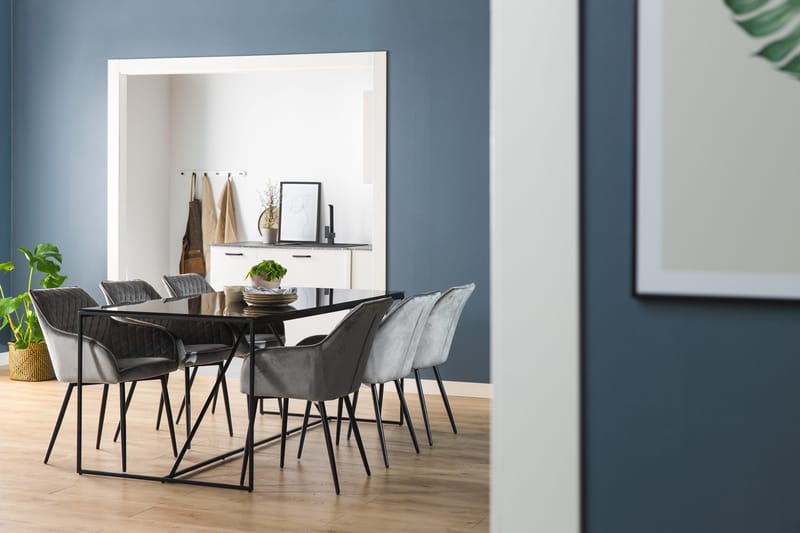 Indy Spisebord 180 cm - Glass/Metall - Møbler - Bord - Spisebord & kjøkkenbord