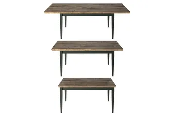 Ivreri Forlengningsbart Spisebord 160 cm - Khaki/Natur - Møbler - Bord - Spisebord & kjøkkenbord
