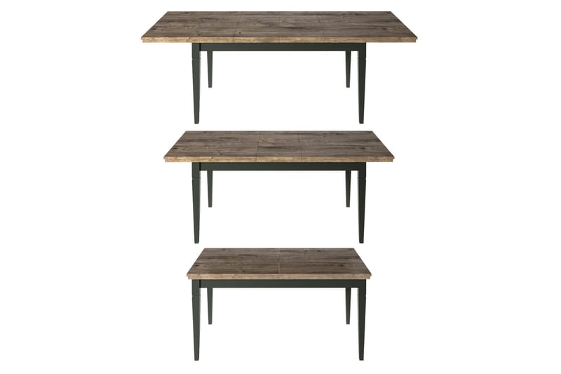 Ivreri Forlengningsbart Spisebord 160 cm - Khaki/Natur - Møbler - Bord - Spisebord & kjøkkenbord