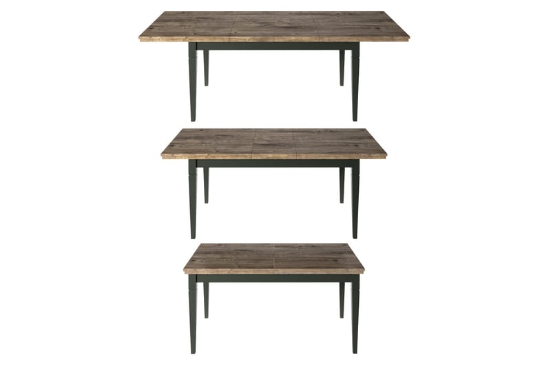 Ivreri Forlengningsbart Spisebord 160 cm - Khaki/Natur - Spisebord & kjøkkenbord