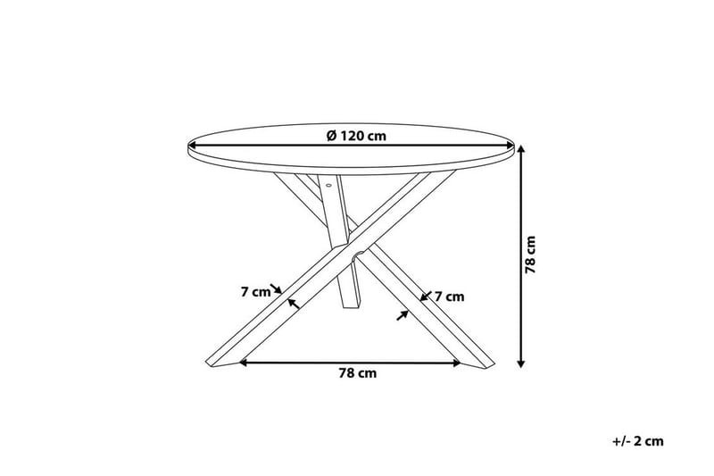 Jacksonville Spisebord 120 cm - Tre / Natur - Møbler - Bord - Spisebord & kjøkkenbord