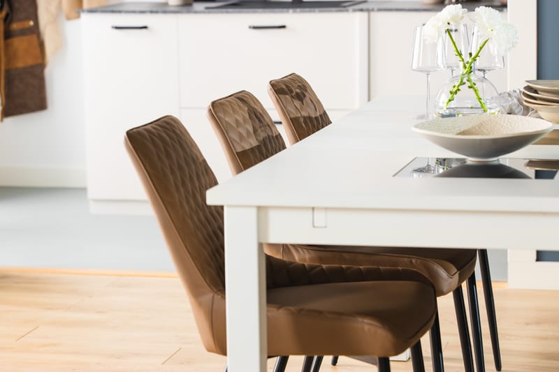 Jasmin Forlengningsbart Spisebord 180 cm - Hvit - Spisebord & kjøkkenbord