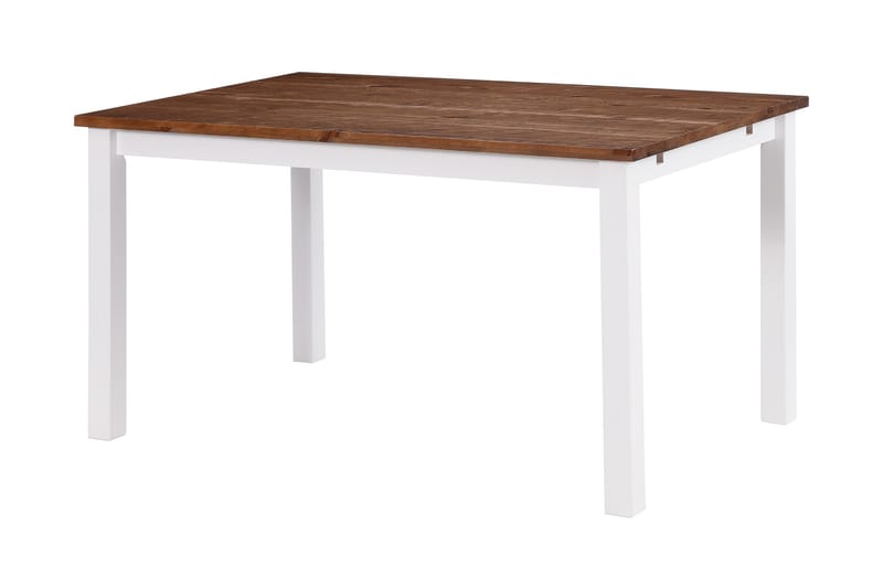 Jasmin Forlengningsbart Spisebord 90 cm - Hvit/Natur - Spisebord & kjøkkenbord