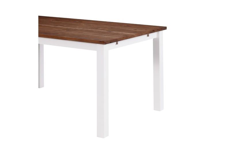 Jasmin Forlengningsbart Spisebord 90 cm - Hvit/Natur - Møbler - Bord - Spisebord & kjøkkenbord