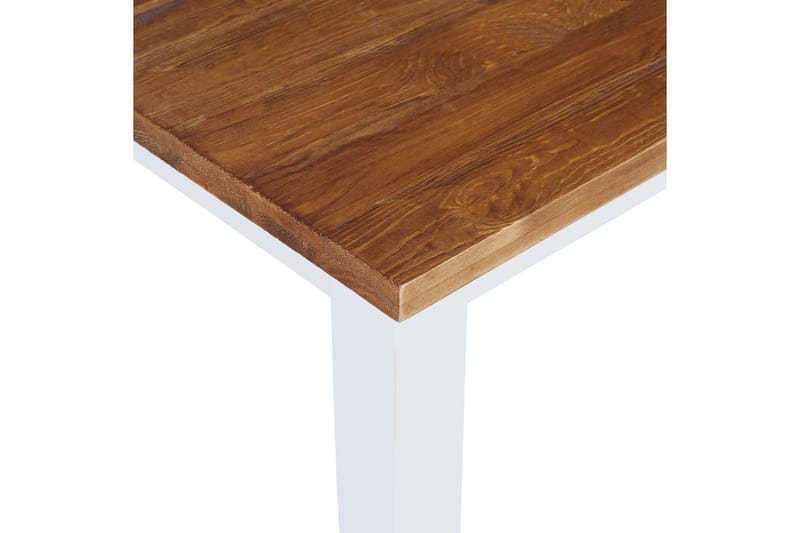 Jasmin Forlengningsbart Spisebord 90 cm - Natur/Hvit - Spisebord & kjøkkenbord