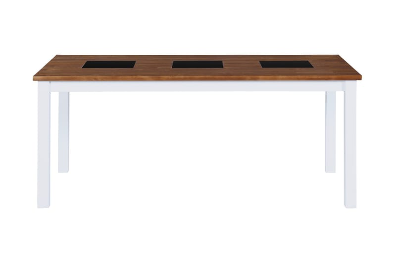 Jasmin Forlengningsbart Spisebord 90 cm - Natur/Hvit/Svart - Møbler - Bord - Spisebord & kjøkkenbord