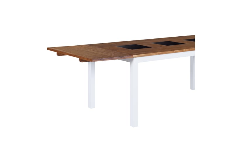 Jasmin Forlengningsbart Spisebord 90 cm - Natur/Hvit/Svart - Møbler - Bord - Spisebord & kjøkkenbord