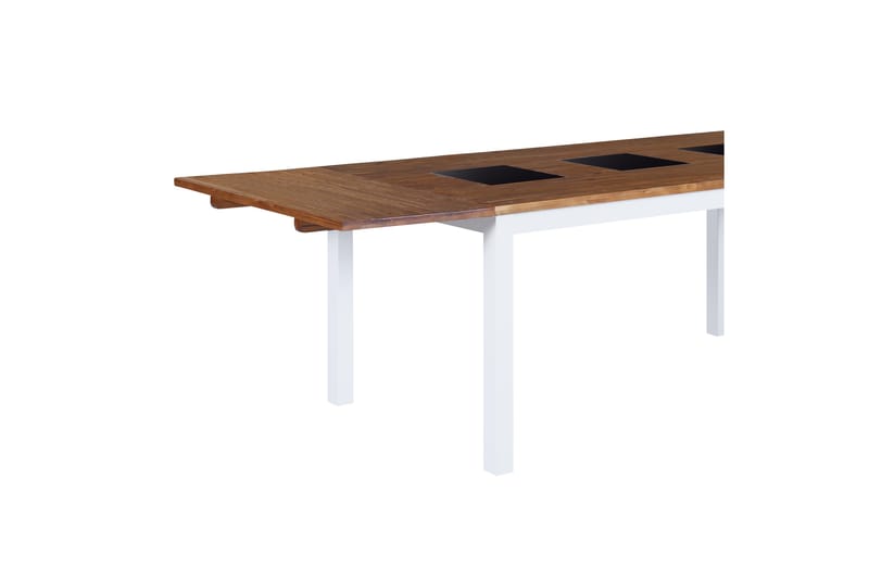 Jasmin Forlengningsbart Spisebord 90 cm - Natur/Hvit/Svart - Spisebord & kjøkkenbord