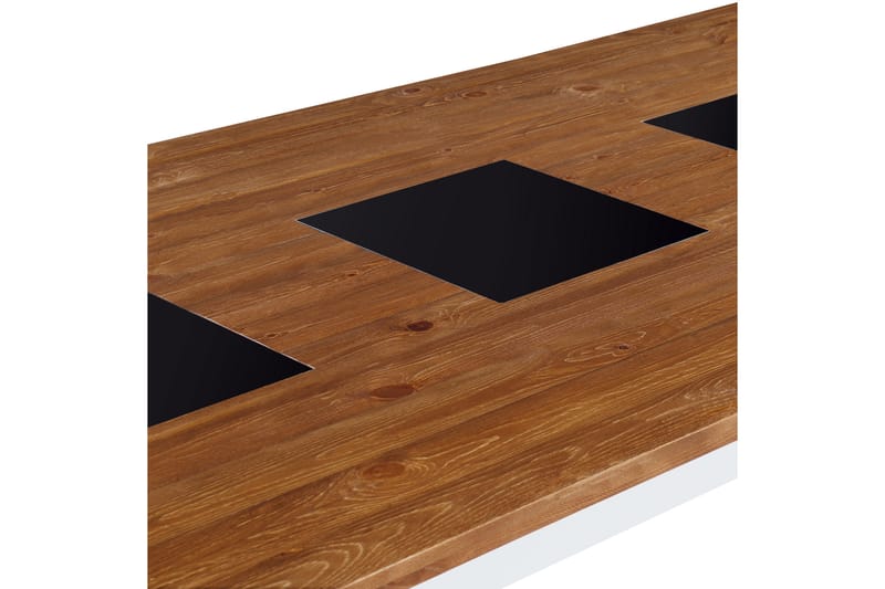 Jasmin Forlengningsbart Spisebord 90 cm - Natur/Hvit/Svart - Møbler - Bord - Spisebord & kjøkkenbord