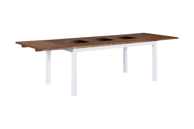 Jasmin Forlengningsbart Spisebord 90 cm - Natur/Hvit/Svart - Møbler - Bord - Spisebord & kjøkkenbord