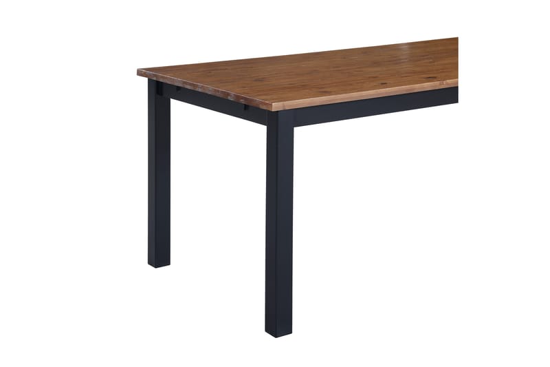 Jasmine Forlengningsbar Spisebord 90 cm - Svart / Naturlig / Svart - Spisebord & kjøkkenbord