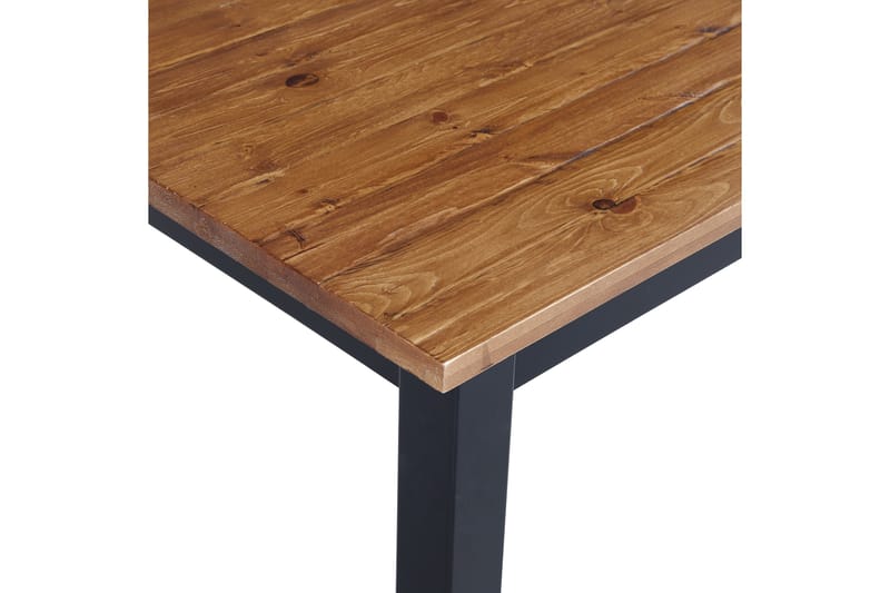 Jasmine Forlengningsbar Spisebord 90 cm - Svart / Naturlig / Svart - Spisebord & kjøkkenbord