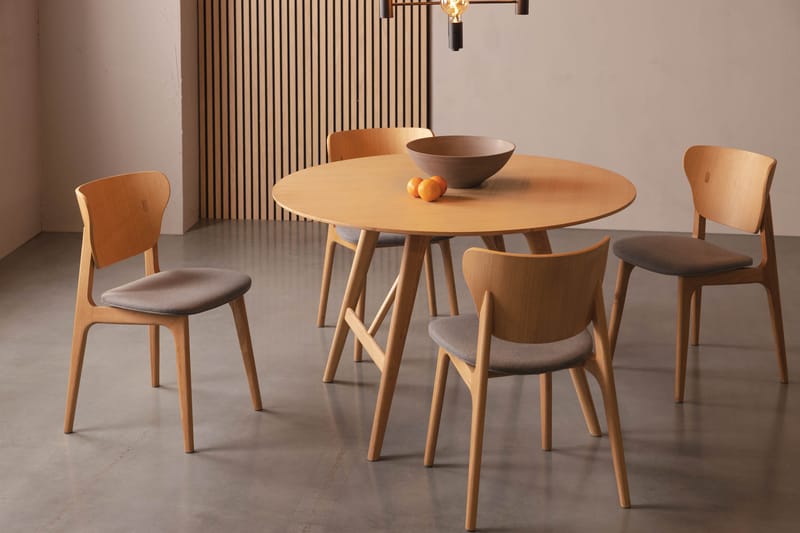 Jerup Rundt Lite Spisebord - Kjøkkenbord 120 cm Eiketre - Brun - Møbler - Bord - Spisebord & kjøkkenbord