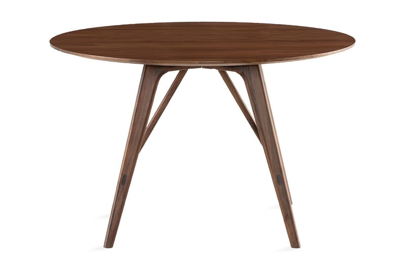 Jerup Spisebord 120 cm  Rundt - Brun - Møbler - Bord - Spisebord & kjøkkenbord