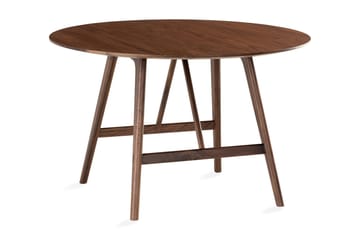Jerup Spisebord 120 cm  Rundt - Brun - Møbler - Bord - Spisebord & kjøkkenbord