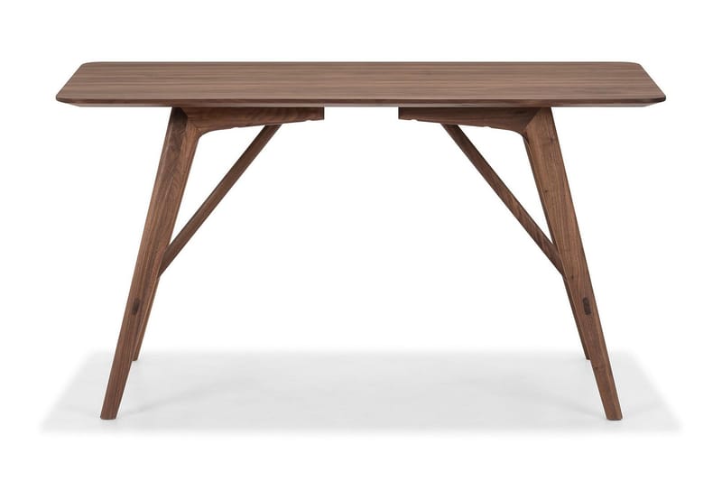 Jerup Spisebord 140 cm Massiv Valnøtt - Brun - Spisebord & kjøkkenbord