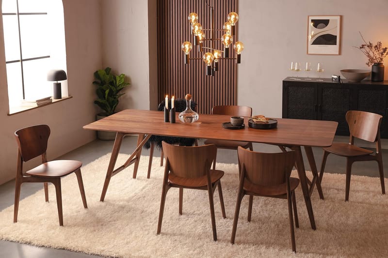Jerup Spisebord 220 cm - Brun - Møbler - Bord - Spisebord & kjøkkenbord