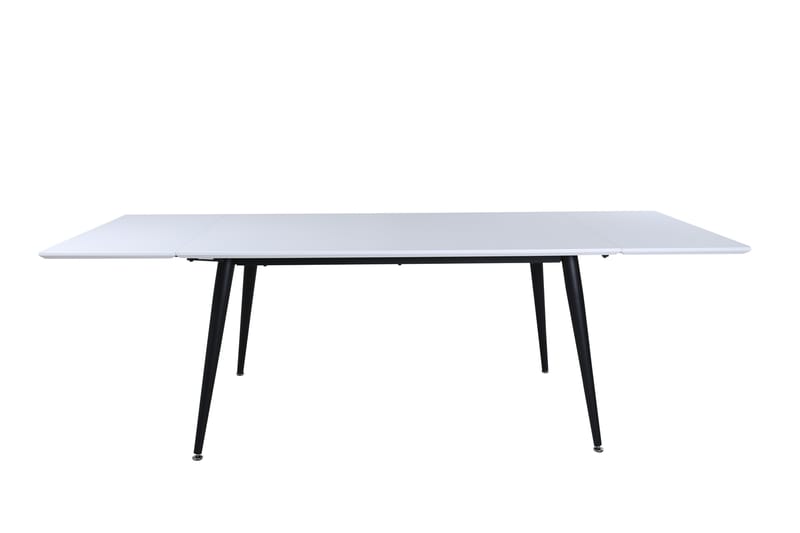Jimmy Forlengningsbart Spisebord 150 cm - Hvid/Sort - Møbler - Bord - Spisebord & kjøkkenbord