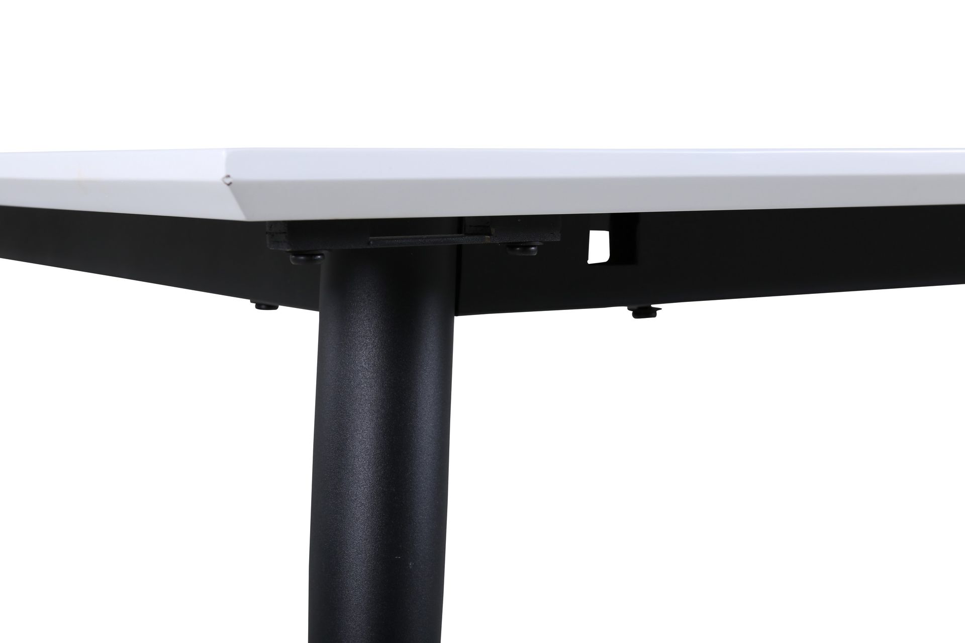 Jimmy Forlengningsbart Spisebord 150 cm - Hvid/Sort - Møbler - Bord - Spisebord & kjøkkenbord