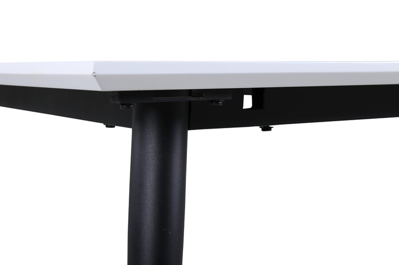 Jimmy Forlengningsbart Spisebord 150 cm - Hvid/Sort - Møbler - Bord - Spisebord & kjøkkenbord