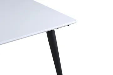 Jimmy Forlengningsbart Spisebord 150 cm - Hvid/Sort - Møbler - Bord - Spisebord & kjøkkenbord