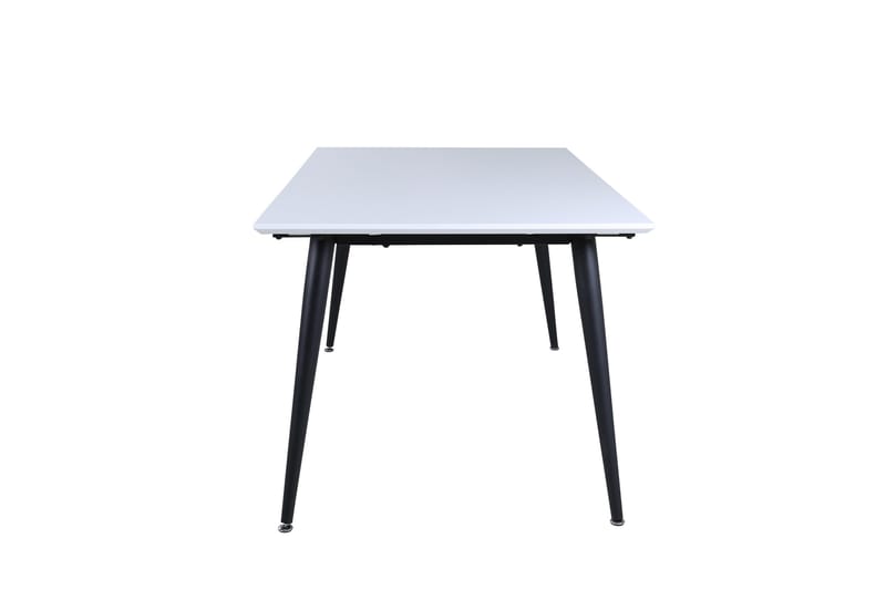 Jimmy Forlengningsbart Spisebord 150 cm - Hvid/Sort - Møbler - Bord - Spisebord & kjøkkenbord