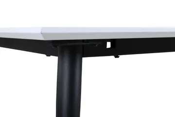 Jimmy Forlengningsbart Spisebord 150 cm - Hvid/Sort - Møbler - Bord - Spisebord & kjøkkenbord