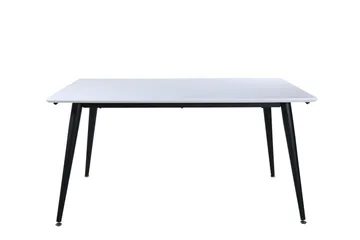 Jimmy Forlengningsbart Spisebord 150 cm - Hvid/Sort - Møbler - Bord - Spisebord & kjøkkenbord