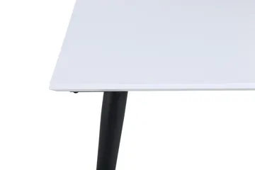 Jimmy Forlengningsbart Spisebord 150 cm - Hvid/Sort - Møbler - Bord - Spisebord & kjøkkenbord