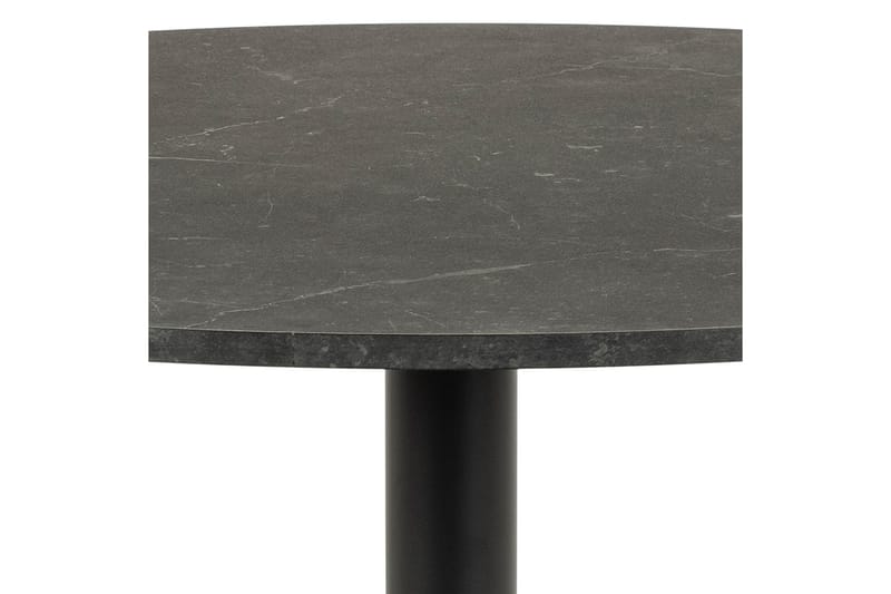 Jora Rundt Spisebord 110 cm med Marmorutseende - Svart - Møbler - Bord - Spisebord & kjøkkenbord