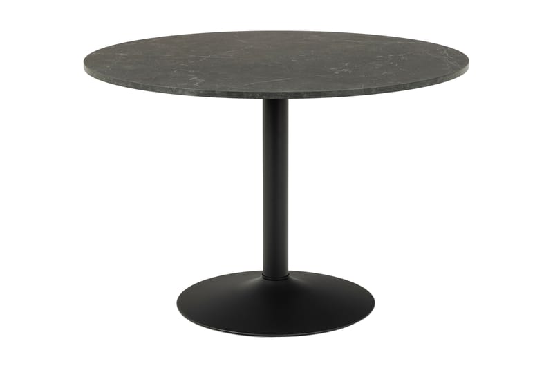 Jora Spisebord 110 cm Rundt - Svart/Matt Svart - Møbler - Bord - Spisebord & kjøkkenbord