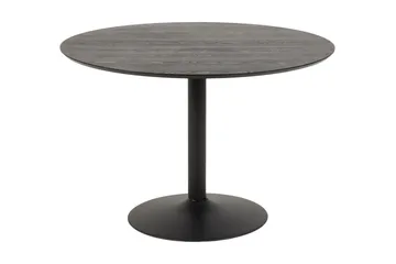 Jora Spisebord 110 cm Rundt - Svart/Matt Svart - Møbler - Bord - Spisebord & kjøkkenbord