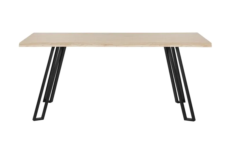 Joyl Rektangulært Spisebord 180x90 cm i Eik med Metallfinish, Beige
