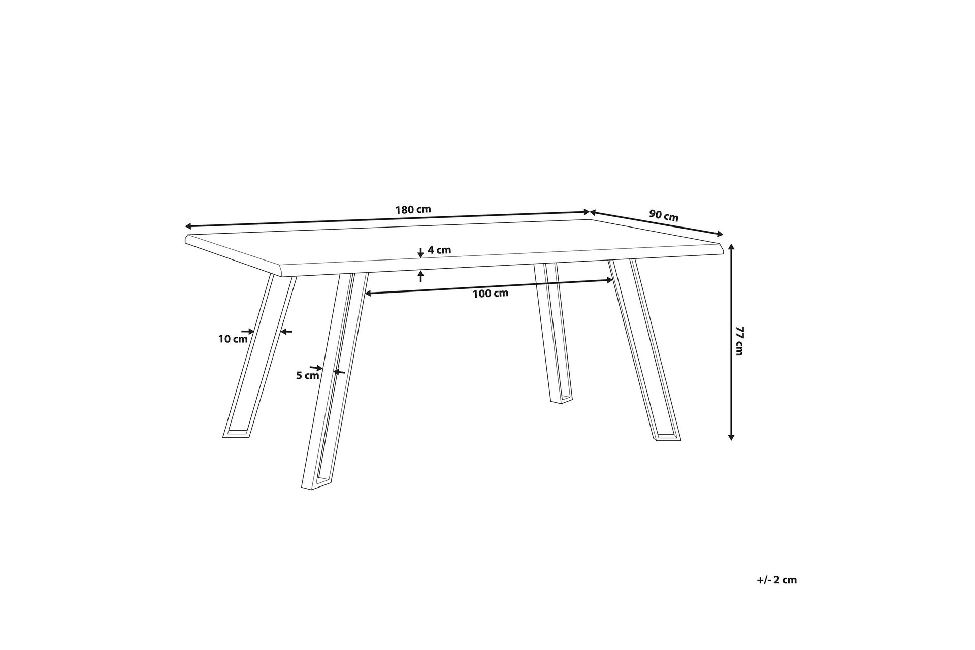 Joyl Spisebord 180x90 cm - Tre/Natur - Møbler - Bord - Spisebord & kjøkkenbord
