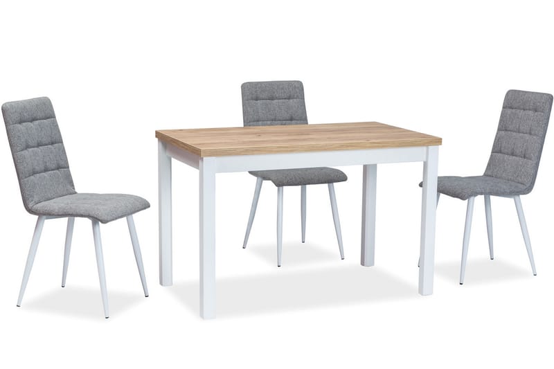 Kedam Spisebord 100 cm - Hvit - Møbler - Bord - Spisebord & kjøkkenbord