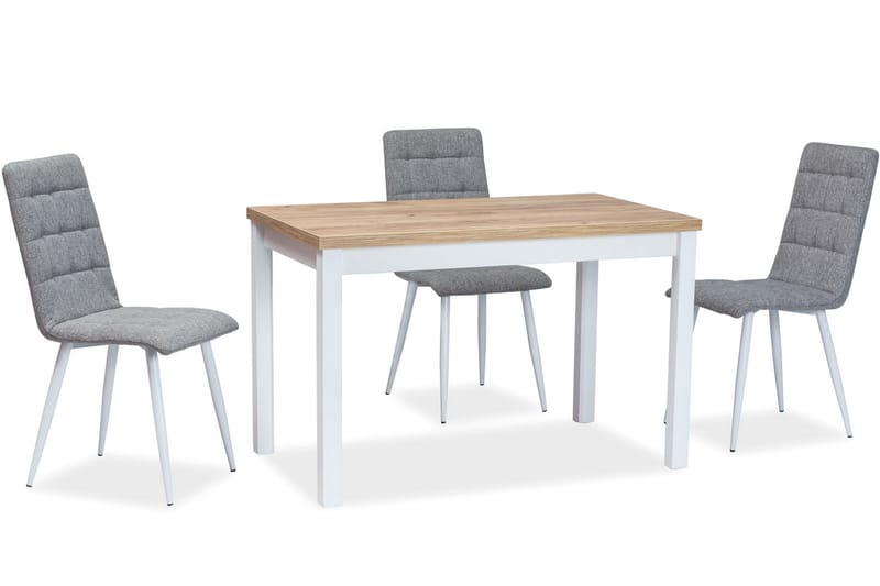 Kedam Spisebord 100 cm - Hvit - Spisebord & kjøkkenbord